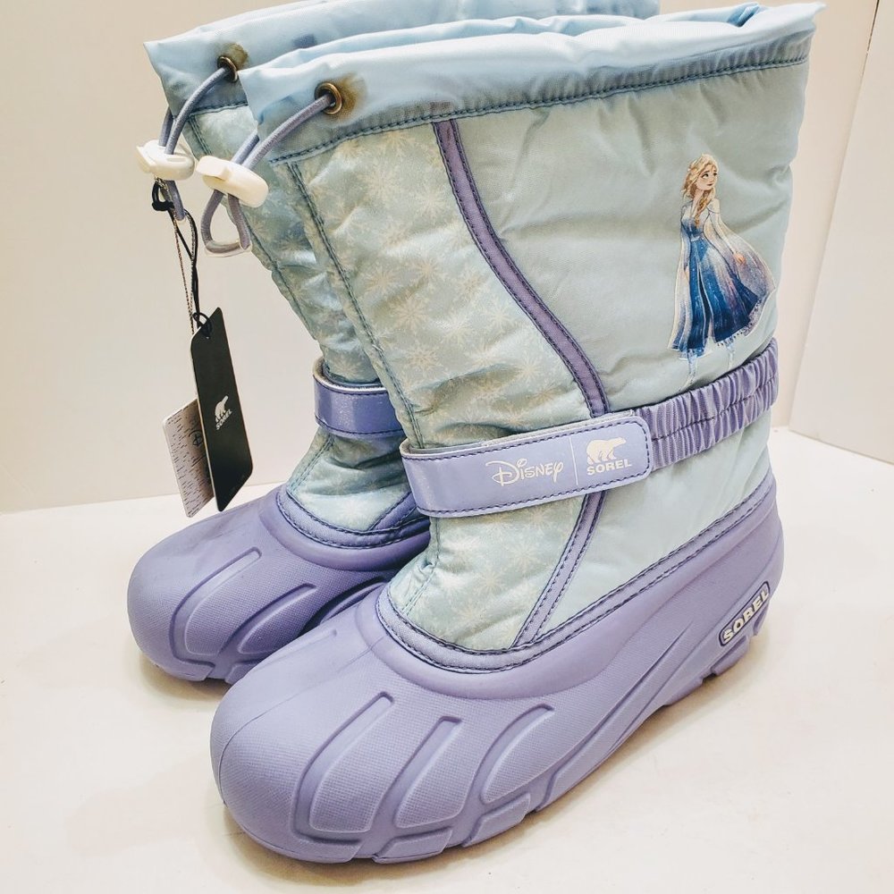 Disney X Sorel Youth Flurry Frozen Elsa Boots Size: 6